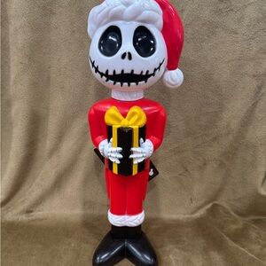 Jack Skellington 14” Santa Nightmare Before Christmas Light Up Blow Mold